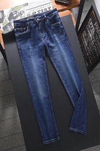 Mens Jeans Tasarımcı Katmanlı Gri Siyah Pantolon Plus Boyut 2842 Sıradan Orta Ağır Yaz İnce Pantolon Normal Pantolon Son Liste Fashi9635946