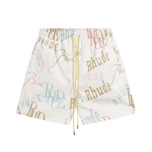 Rhude Shirt Rhude Shorts Designer RhudeTシャツセクシーなビッグシャツモーダルソフトルードシャツプリティシャツ衛生シャツホームヨークRHシャツ両面シャツxocs