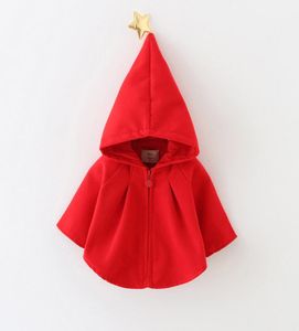 Baby Girls Autumn Winter Emwear Ubranie poncho nowe ubrania dla dzieci świąteczne zimowe płaszcz9999347