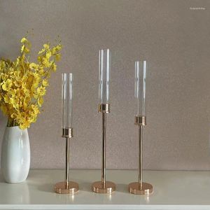 Kerzenhalter 10Set 30pcs Acryl Candlestick Dekorationen Leichte Luxus romantische Kerzenlicht Dinner Requisiten Hochzeit Center Tisch Weihnachten Dez