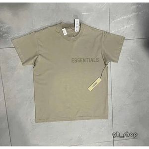 Ess W52l 2023 Men's and Women's Fashion T Shirt T-shirts High Street Brand Ess Eighth Season Flocking Letter Short Sleeve 655