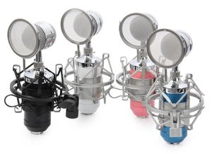 Mikrofone BM 8000 Professional Sound Studio Aufnahmekondensatormikrofon mit 3,5 -mm -Stecker -Ständerhalter