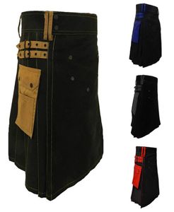 Yeni Men039s İskoç Etek Kemer Kafes Kafes Kilt 2019 Fayda Modern Klasik Retro Kilt Cepleri Kostüm Erkekler Zincir Kahverengi Etir7406793