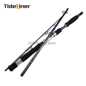 Boat Fishing Rods Tideliner 1.8m 1.95m 2.1m Boat fishing Rod Carbon fiber spinning jigging fishing rods Lure weight 70-250g 3 sections travel poleL231223