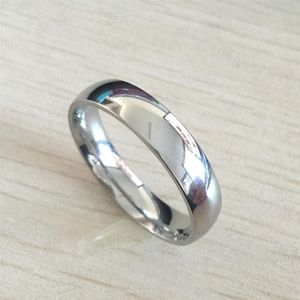 Klassische männliche echte Weißgoldfarbe 6mm Titanium Stahl Frauen Männer Hochzeit Silber Ring Top Qualität nicht verblassen Liebhaber Hochzeit Schmuck2044