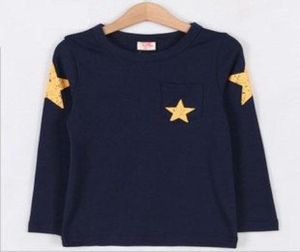 نوم كامل الأطفال clothingbaby بويز الخريف شتاء tshirtsfivepointed نجم الأطفال قمم tx15512882351