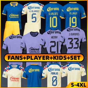 Club America Jersey Camiseta de cf Henry Martin Diego Valdes Kevin Alvarez Alvaro Fidalgo Miguel Layun Cuauhtemoc Blanco Julian Quinones Młodzieżowy zestaw piłkarski