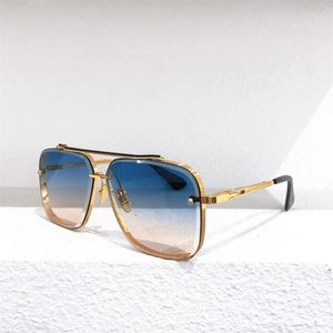 Männer Vollrahmen Sonnenbrille Frauen gemischte Farbe Golden weißer lila Antireflexion Zierlegierungs UV -Schutzmodet Stil Uniqu190c