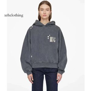 Mens Designer Hoodie 22 Autumn/Winter New Nordic Women's AB Classic Letter Print Wash Old Snow Stir Stried Color Loose Hooded tröja