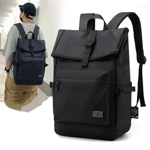 Sırt çantası moda erkekler büyük kapasiteli dizüstü bilgisayar deneme erkek seyahat iş su geçirmez açık okul çantaları