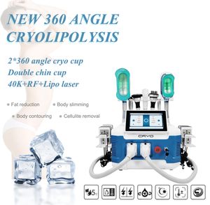 New Technology 360 Angel Cryolipolysis Cryotherapy Fat Blasting Body Sculpture Pain Relief Cavitation RF 6 in 1 Skin Tightening Lymph Drainage Machine