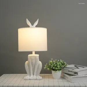 Lampade da tavolo Creative a led conti con conigli per la casa automobilistica per scrivania camera da letto comodino el illuminazione nordica fulmine decoratore