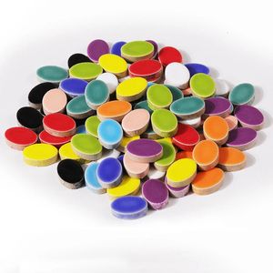 200g Multi Color Ceramic Oval Mosaic Tiles Geométrico Mosaico Diy Fazendo pedras para artesanato Hobby Arts Decoração de parede 231222