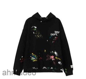 New Men Hoodies Sweatshirts Hoodie Designer Galleryes Depts Gary Painted Graffiti Used Letters Printed Loose Casual Fashion Women Hoody 2xl SJYL