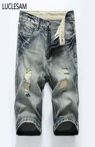 Mens reto rasgado shorts jeans 2020 Novo jeans de designer de moda de verão para homens colorido casual hip hop skinny jeans shorts423454356