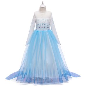 kids Designer Girl's Dresses dress cosplay summer clothes Toddlers Clothing BABY childrens girls blue summer Dress v3zY#