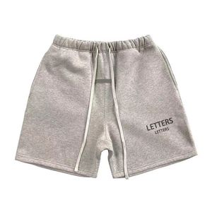 Pantaloncini da uomo firmati Pantaloni corti rilassati al ginocchio in puro cotone stampato con lettere alla moda Pantaloni sportivi classici traspiranti e confortevoli con coulisse