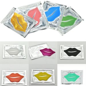 Pink White Gold Lip Mask Pads Moisture Essence Crystal Collagen Patch Pad Face Care Beauty Cosmetic