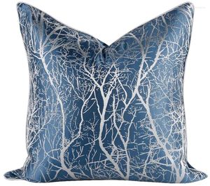 Travesseiro Azul abstrato abstrato Decorativo travesseiro/almofadas Caso 45 50 Capas de capa modernas ocidentais européias decoração de casa