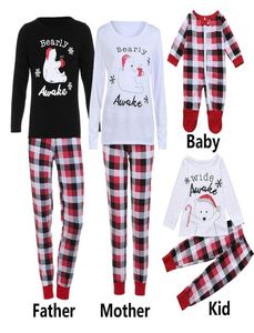 Pijama de Natal de Família Pijama de Pijama de Sleepwears Inverno Crianças Família Parece roupas Mãe Mãe Padre Filho Filhas6916669