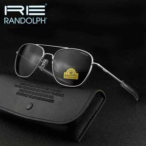 Randolph Re Sunglasses Men Woman Brand Designer Vintage American Armer Military Glasses Aviation Gafas de Sol H220419283l