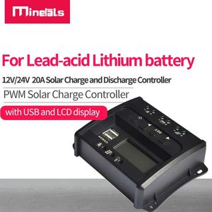 Accessories 3s 4s 20A 12V 24V Solar Charge and Discharge Controller for lead batteries lithium battery PWM solar controller