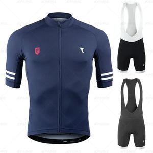 Uppsättningar Ryzon Cycling Jersey Pro Team Cycling Clothing MTB Bib Shorts Set Men Bike Ropa Ciclismo Triathlon Suits Bicycle Wear Shirt 220601