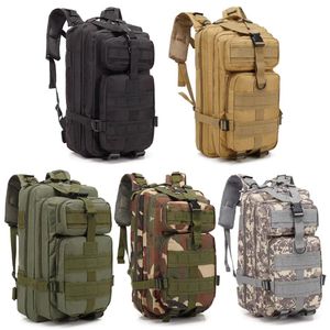 Förpackningar 1000d 30l Militär Tactical Assault Ryggsäck Armé Waterproof Bug Outdoors Bag Stor för utomhusvandring Camping Hunting Ruckssacks