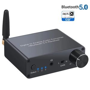 Auricolari Convertitore Dac compatibile Bluetooth 192k con amplificatore per cuffie Convertitore da digitale ad analogico Adattatore audio da 3,5 mm Supporto Aac Homeaudio