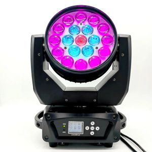 Işıklar Profesyonel DJ Stage Makinesi DMX512 ZOOM BEAM DAVA KONTROL KAFA / LED Işın Yıkama LED 19X15W RGBW / LED Zoom Light