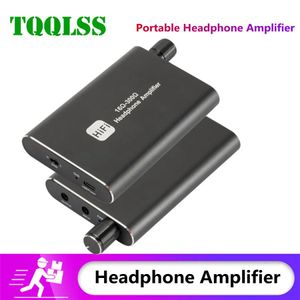 Mixer Portable HiFi hörlurarförstärkare hörlurar AMP 3,5 mm stereo -ljud med switchdriven dualoutput med 2level boost