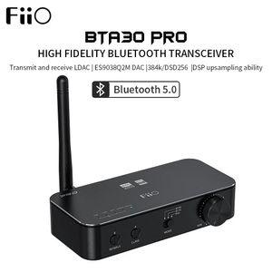 Conectores fiio bta30 pro hifi sem fio bluetooth 5.0 ldac de longo alcance 30m transmissor receptor para PC/TV/alto -falante/fone de ouvido