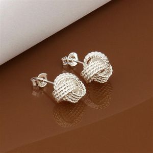 Helt nya Sterling Silver Plated Tennis Earrings DFMSE013 Women's 925 Silver Dangle Chandelier Earrings 10 Par A LOT274W