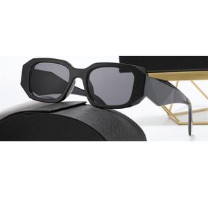 Fashion Hawkers Okulary przeciwsłoneczne dla mężczyzny Woman unisex designerka goggle plażowa okulary słoneczne retro mała ramka luksusowy projekt UV400 czarny buff230d