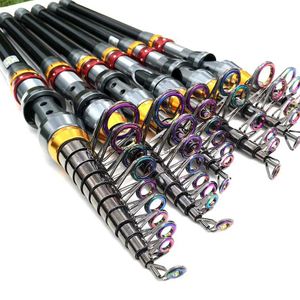 Boat Fishing Rods Fishing Rods Spinning 1.8m 2.1m 2.4m 2.7m 3.0m 3.6m Sea Telescopic Carbon Fiber Travel Rod for Carp Ultralight Travel Lure SurfL231223