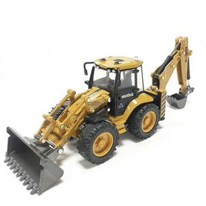 Electric/RC Car Static Model Of Huina 1704 1 50 Full Alloy Excavator Suitable For Training Children's Hand And Brain Coordination Chidlren GiftsL231223