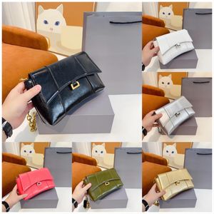 أزياء Hourglass Crossbody مصمم امرأة حقيبة يد كتف العمر الذهب ب التمساح الجلود قاعدة سلسلة قاعدة منحنية