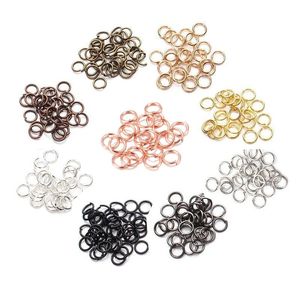 Jump 3-20 mm Rings Split conectores para joias de bricolage, fabricando acessórios de suprimentos por atacado 200-500pcs/lote