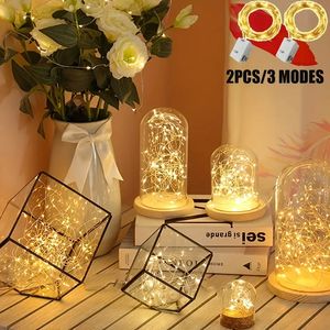 2 Pack LED Fairy Lights, Copper Wire LED String Lights, Firefly Starry Lights For DIY Wedding Party Bedroom Christmas Thanksgiving Valentine's Day Mother's Day Favor.