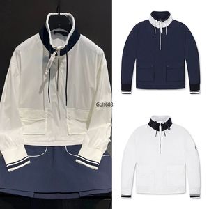 G4 Spring och Autumn Golf Clothing Kvinnor Windproect Thin Sports snabbtorkande långärmad koreansk stil smalande halva blixtlåset trenchrock