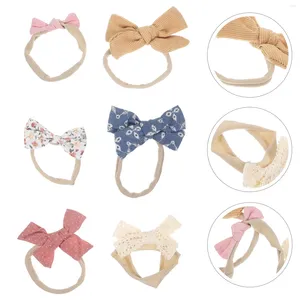 Bandanas 6 PCs Baby Girl Bow Band Band Acessórios para crianças