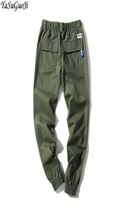 Yasuguoji Fashion Slim Fit Harem Pants Men Pencil Cargo Pants Anklelength Sweatpants Men Plus Jogger Hombre XXK23 Y1905096873376