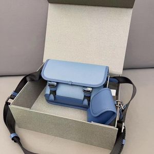 HDMBAGS2023 Высококачественная мужская сумка для плеча напечатана с двумя и одной сумочкой подлинный кожаный плечо.