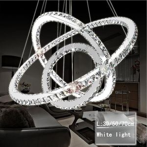 Modern LED Crystal Chandelier Lights Lamp för vardagsrum Cristal Luster Chandeliers Lighting Pendant Hanging Tak Fixtures2838