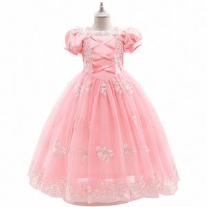 Kids Designer Girl's Kleider Kleid Cosplay Sommerkleidung Kleinkinder Kleidung Babykinder Mädchen lila rosa Sommerkleid x9th#