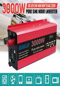 Инвертор с чистой синатной волной 3000W 2200 Вт 1600 Вт 1000 Вт напряжения DC 12V 24 В до переменного тока 110 В 220 В трансформатор трансформатор Солнечный инвертер 2734865