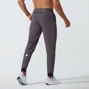 Ll herrar jogger långa byxor sport yoga outfit snabb torr dragkammare gym fickor svettbyxor byxor mens casual elastic midje fitness a-99