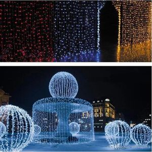 Strings 2017 500 Led Curtain Light 10m*1.5m 110 220v Christmas Xmas Outdoor String Fairy Lights Wedding Party Decoration Au Eu Us Uk Plug