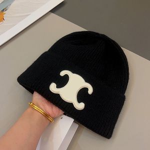 Chapéu de malha gorda gorro chapéu de boné de gapão de gappello invernal feminino letra lã de lã greet hat hat outono winter tap tap luxull skull taps casual ajustado 24 cores