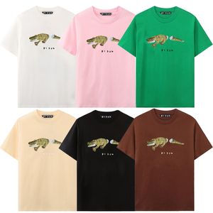 男性Tシャツの女性Tシャツショートデザイナーシャツファッションブランドアングルレジャールーズコットンプリントトップス衣料サイズXS-XL-11